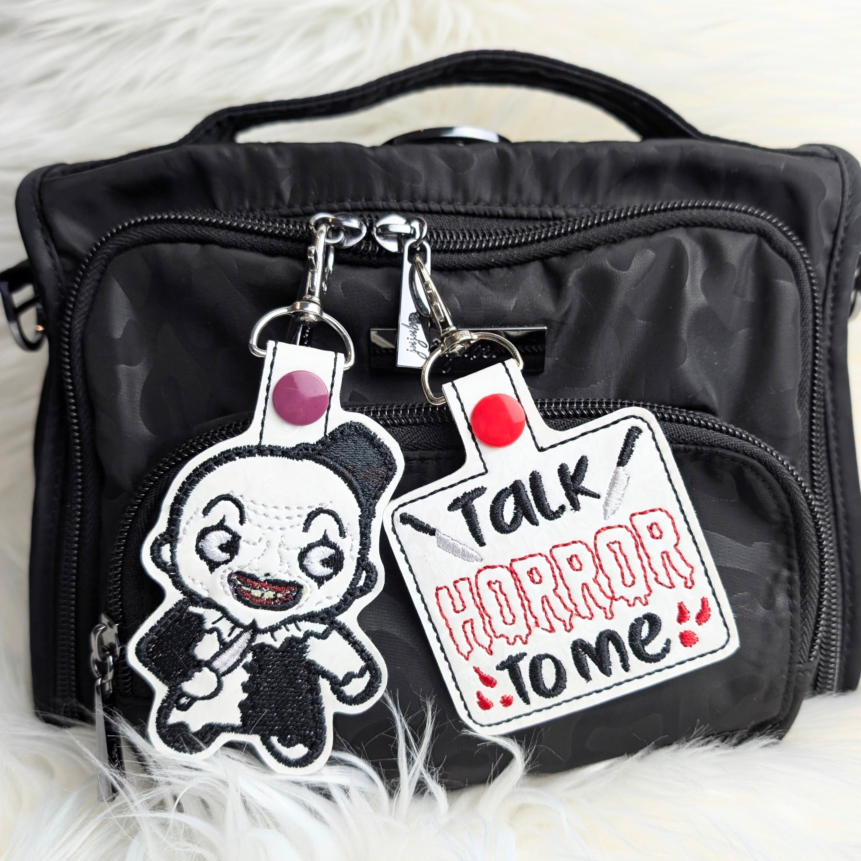 Terrifying Clown  Snap Tab Keychain