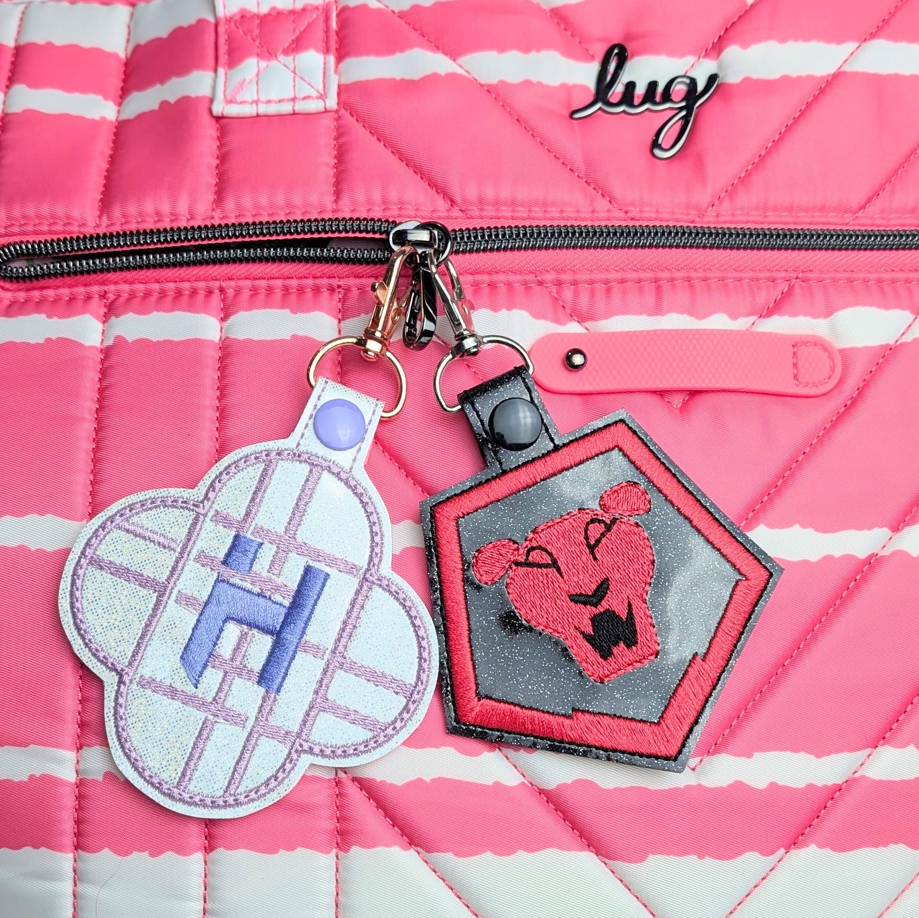 Hunter and Pop Stars Logos Snap Tab Keychain