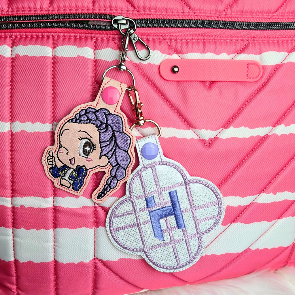 Chibi Demon Hunter Snap Tab Keychain