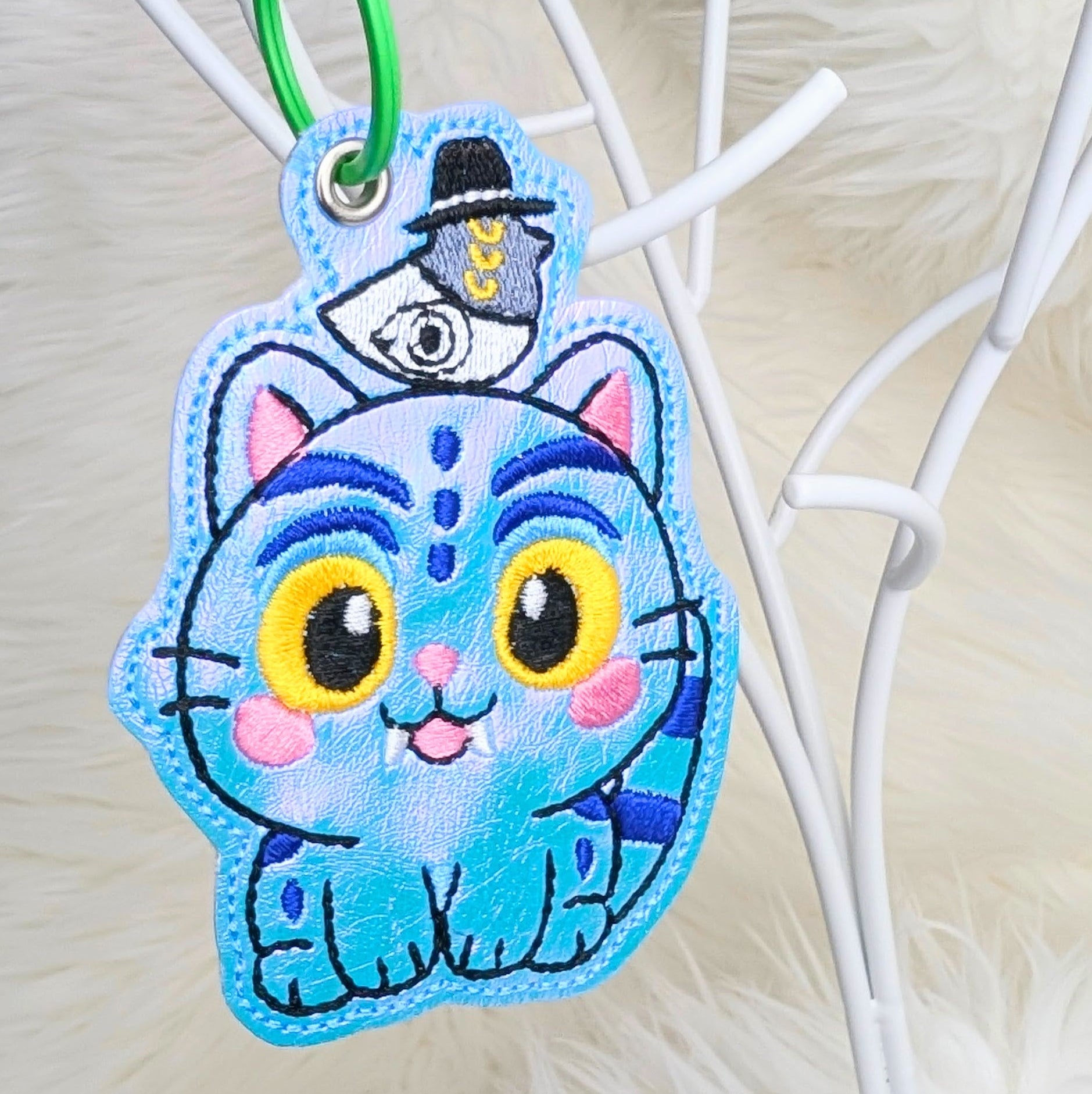 Kawaii Demon Hunter Tiger Snap Tab Keychain