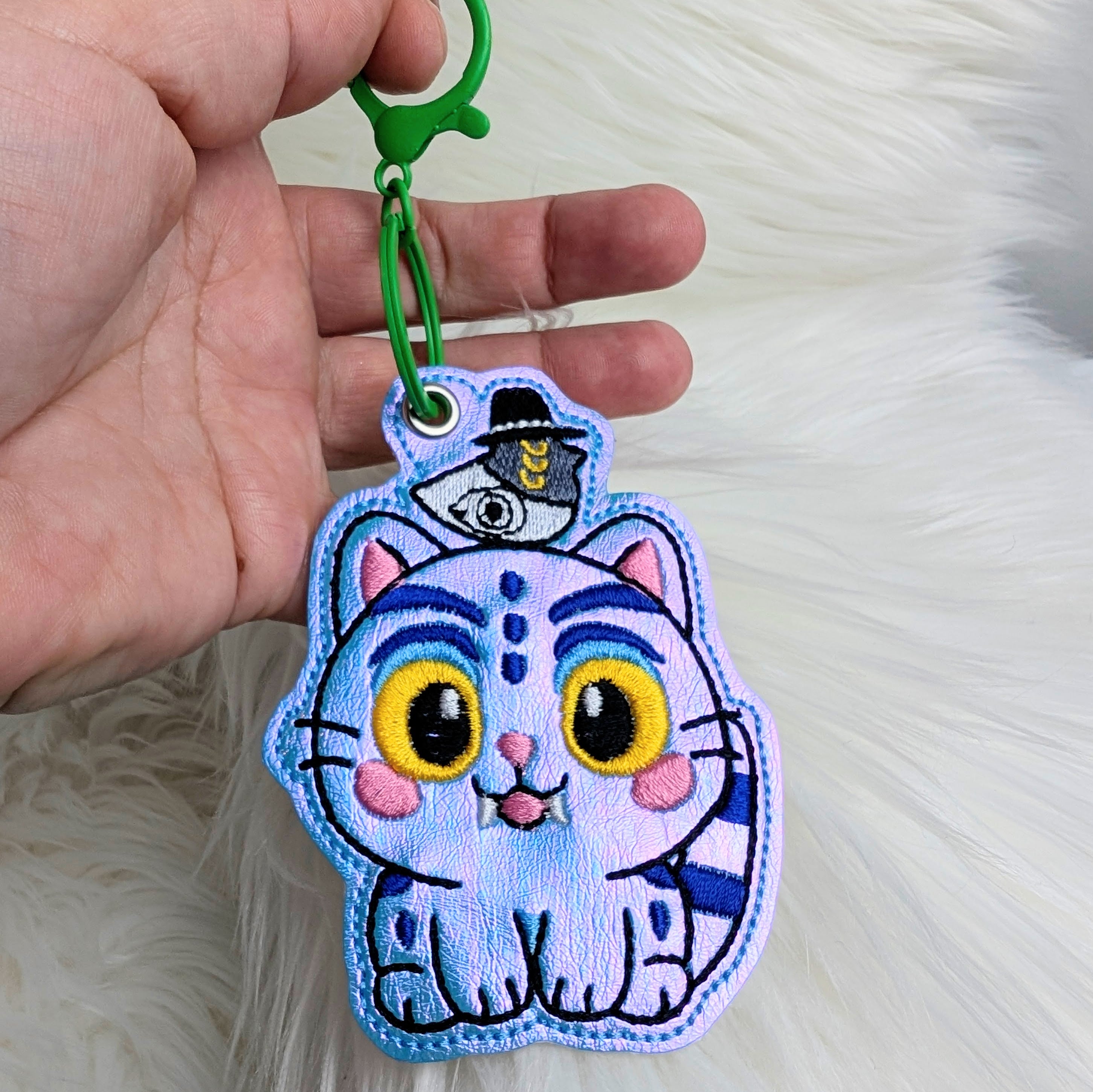 Kawaii Demon Hunter Tiger Snap Tab Keychain