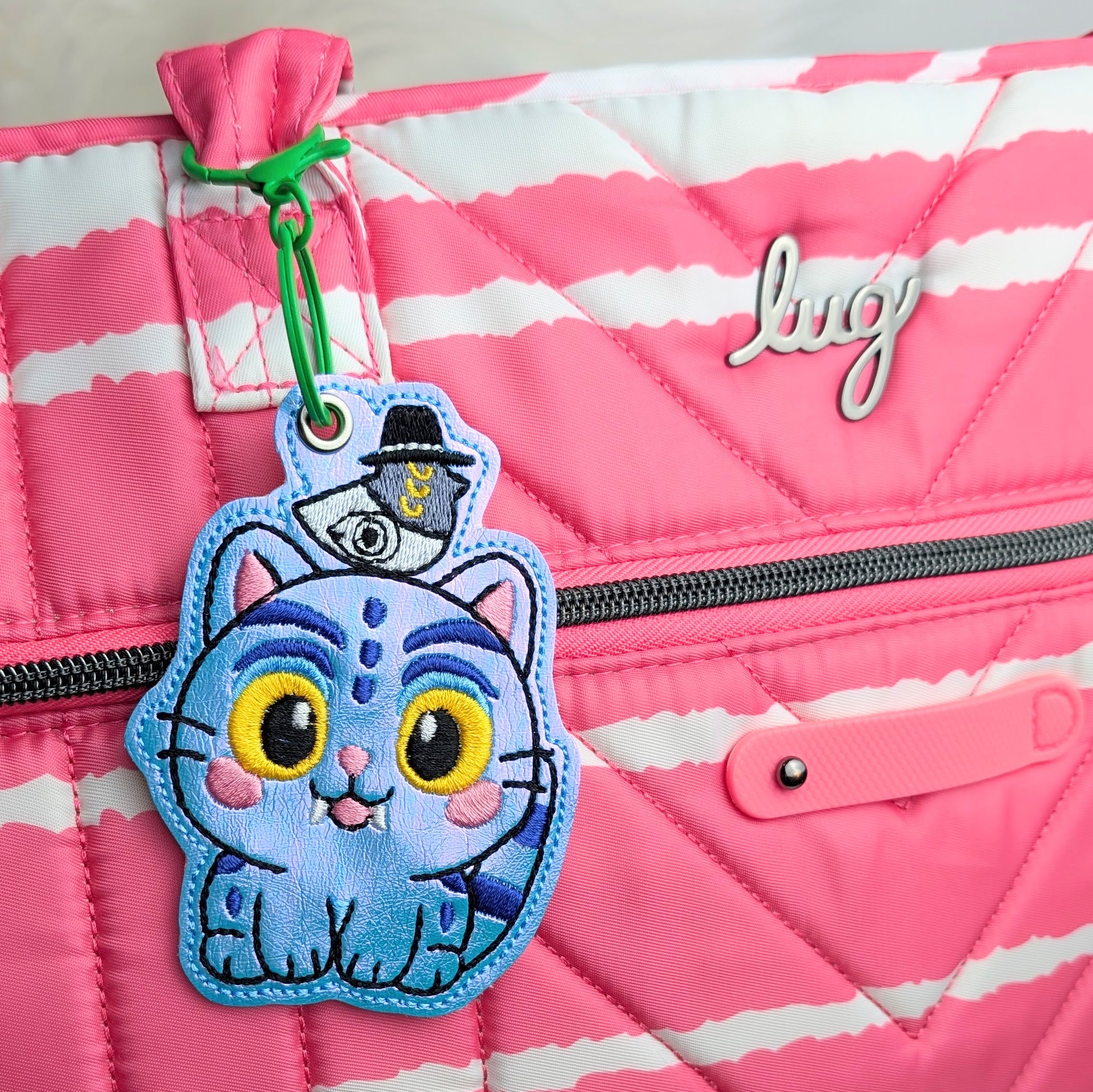 Kawaii Demon Hunter Tiger Snap Tab Keychain