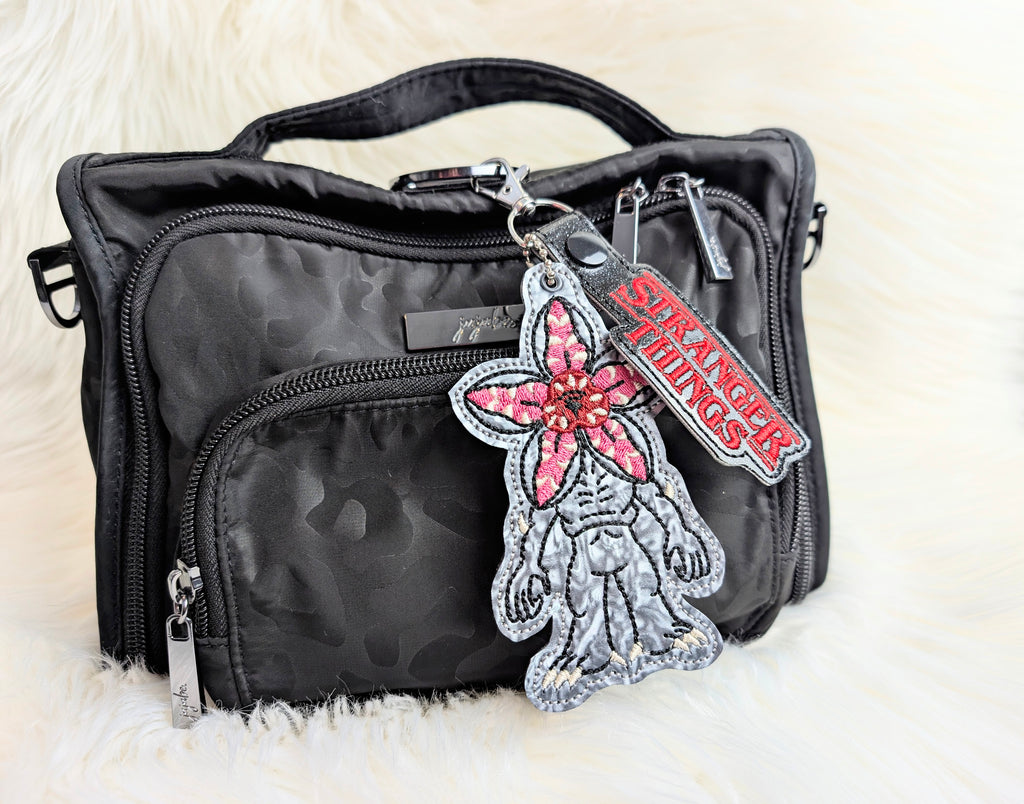 Flower-Faced Monster Snap Tab Keychain