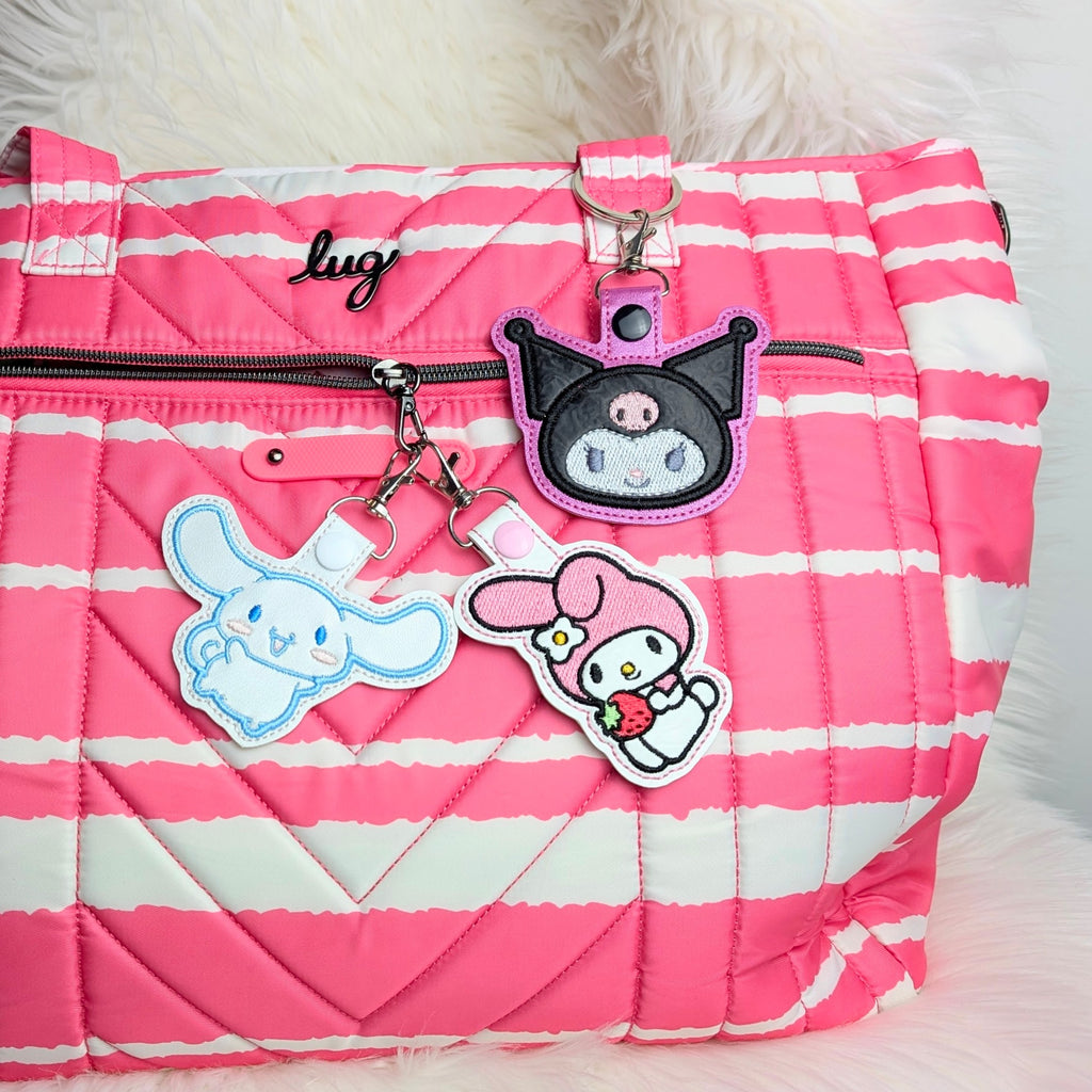 Kawaii Character Snap Tab Keychains