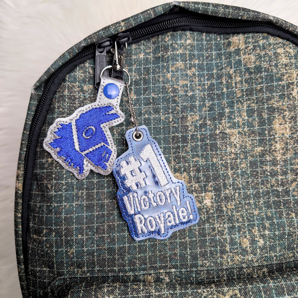 Victory Royale Gamer Snap Tab Keychain Set