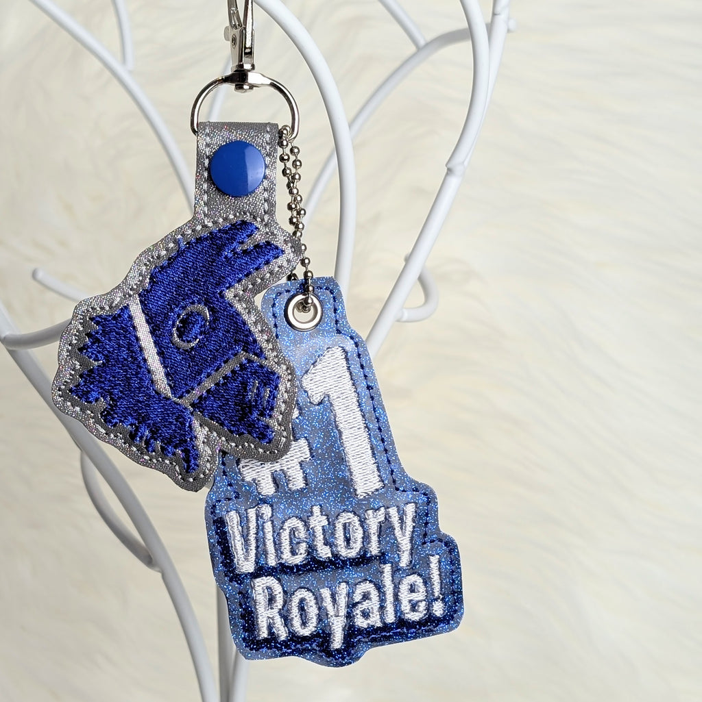 Victory Royale Gamer Snap Tab Keychain Set