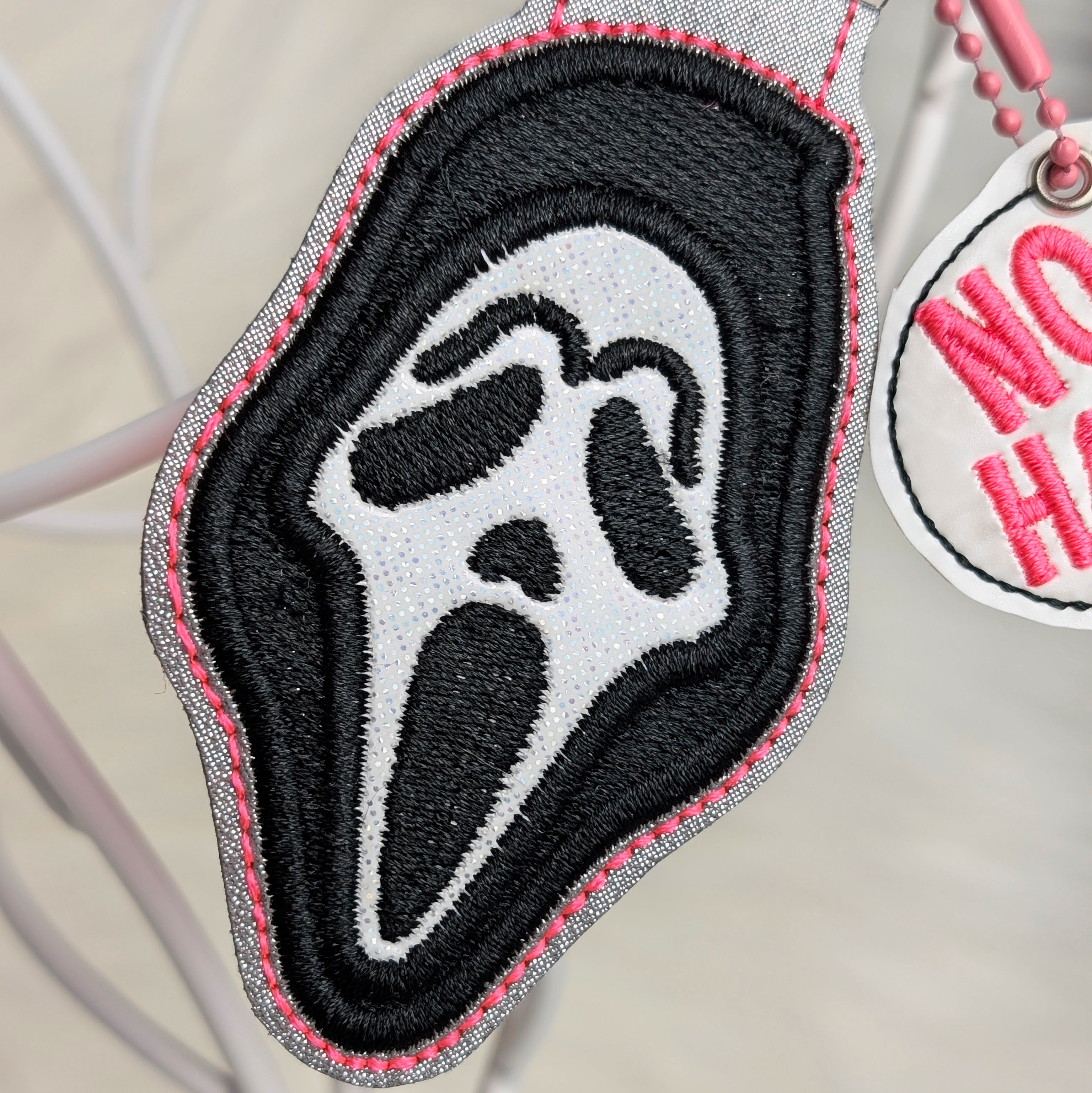 “No, You Hang Up” Spooky Snap Tab Keychain