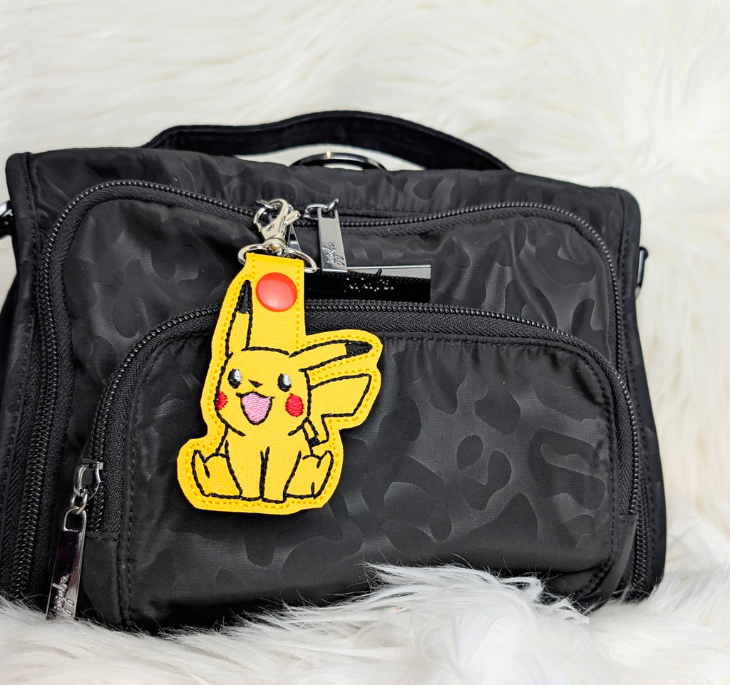 Electric Mouse Snap Tab Keychain