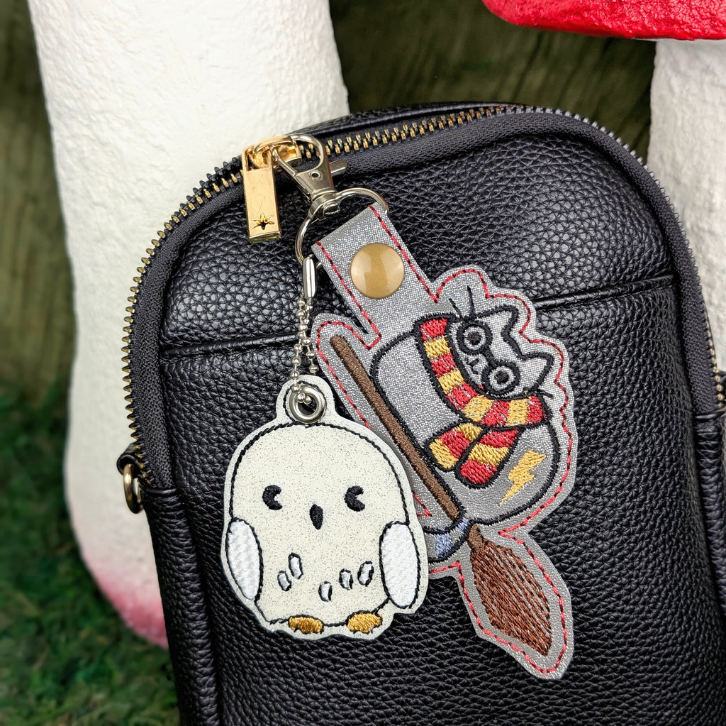 Chonky Wizard School Cat Charm Set