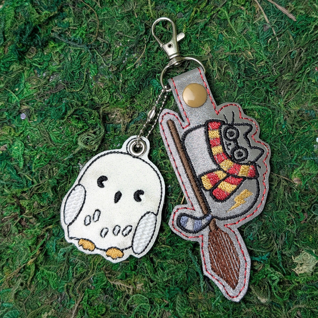 Chonky Wizard School Cat Charm Set
