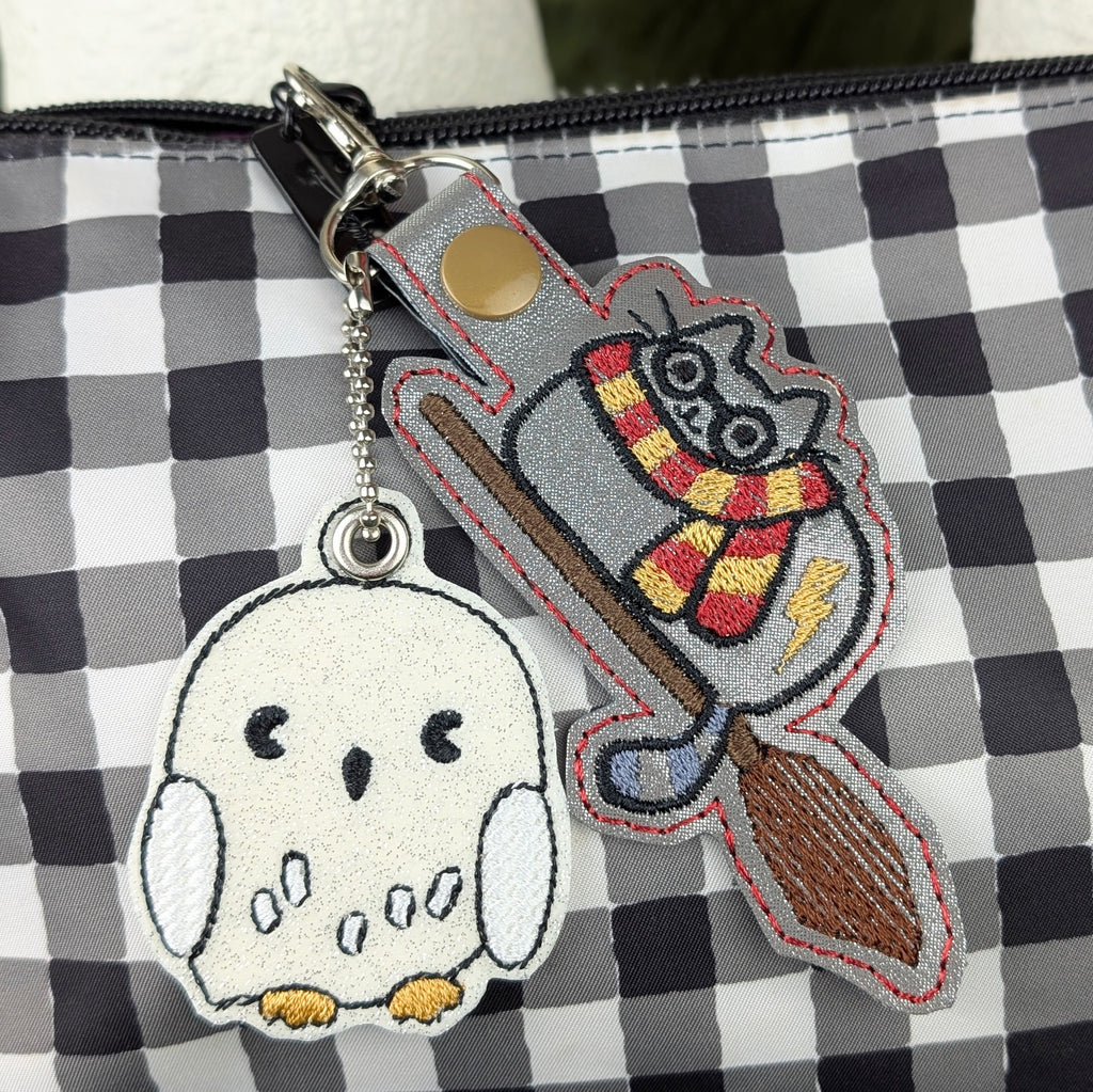 Chonky Wizard School Cat Charm Set