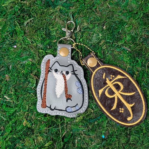 Chonky Wizard Cat Charm Set